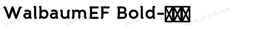 WalbaumEF Bold字体转换 WalbaumEF Bold字体转换